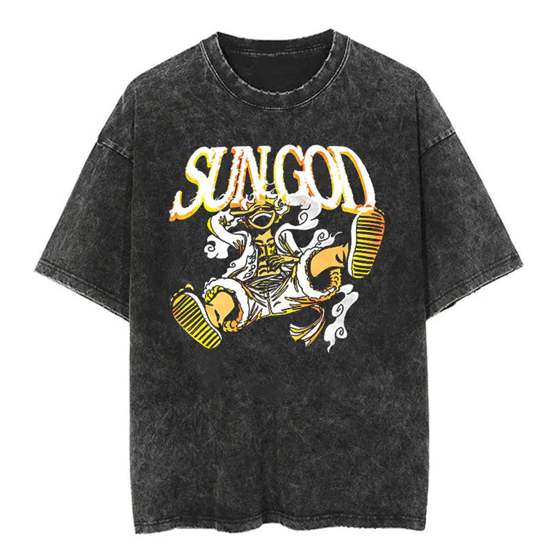 T-shirt coton 100 % – Look vintage usé